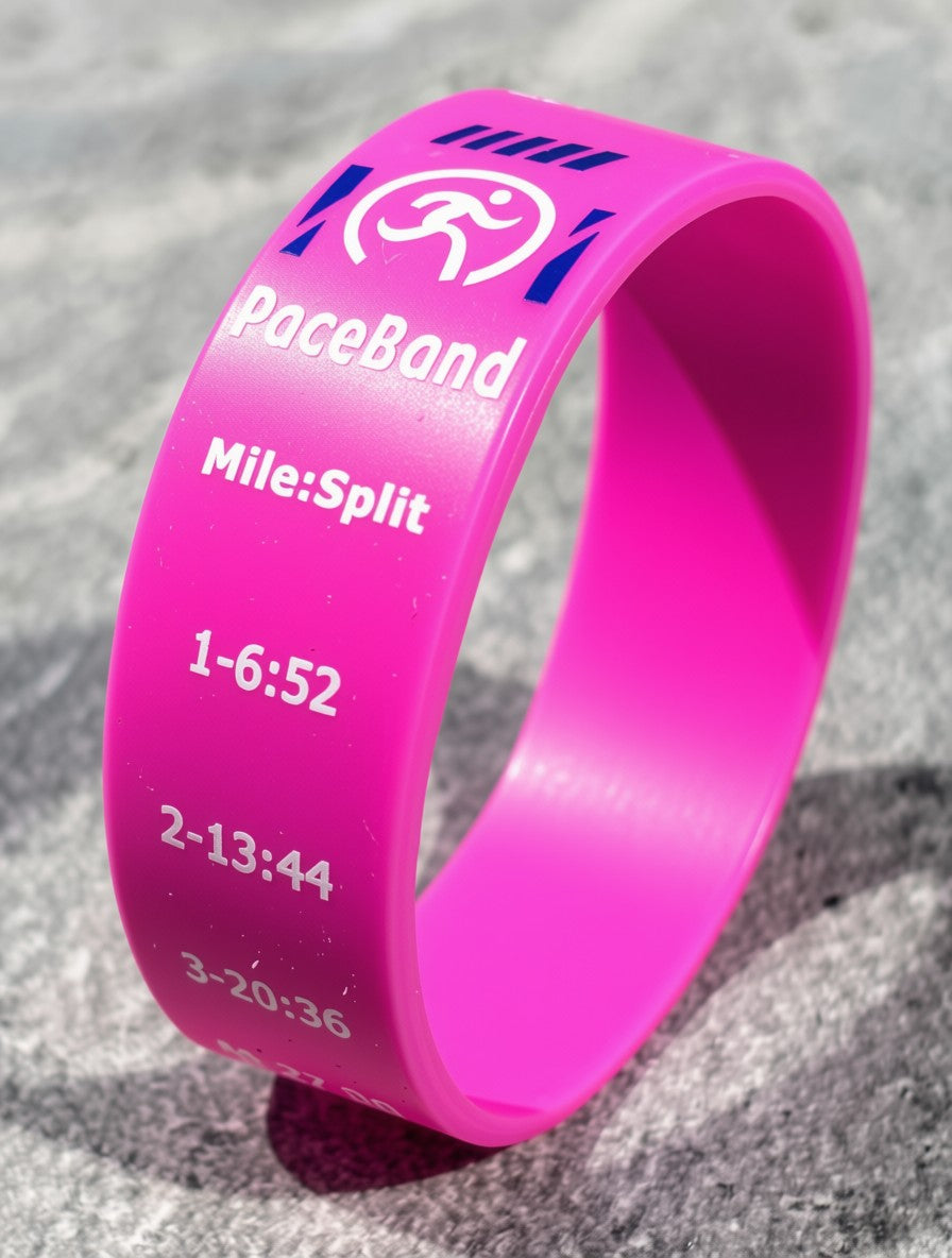 PaceBand® Full Marathon — KM Splits (Silicone Pace Band)